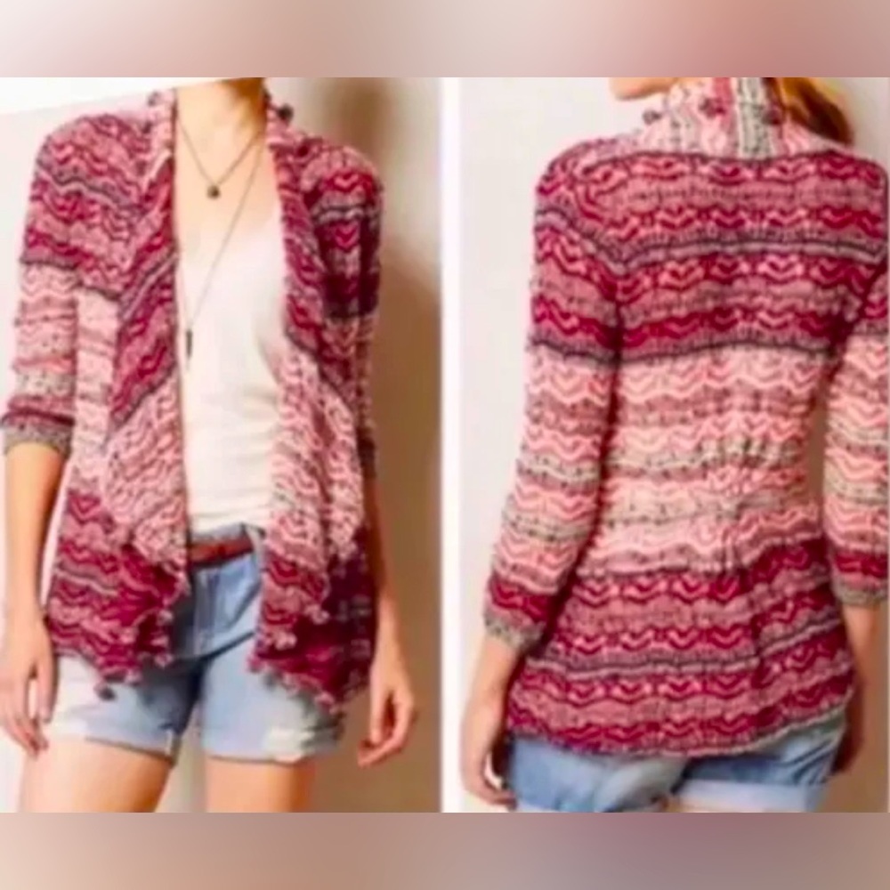 Moth for Anthropologie fringe sweater